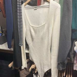 White Abercrombie & Fitch Bodysuit